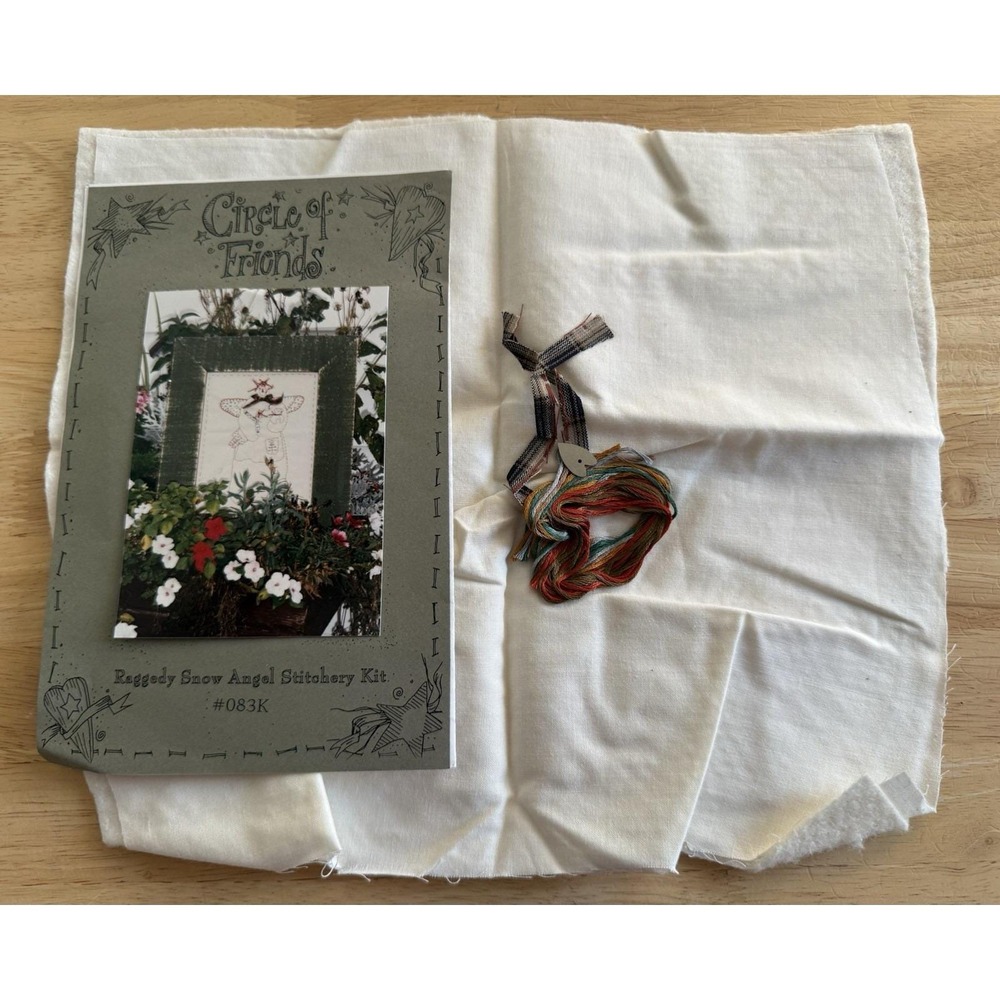Raggedy Snow Angel Stitchery Kit By Circle Of Friends